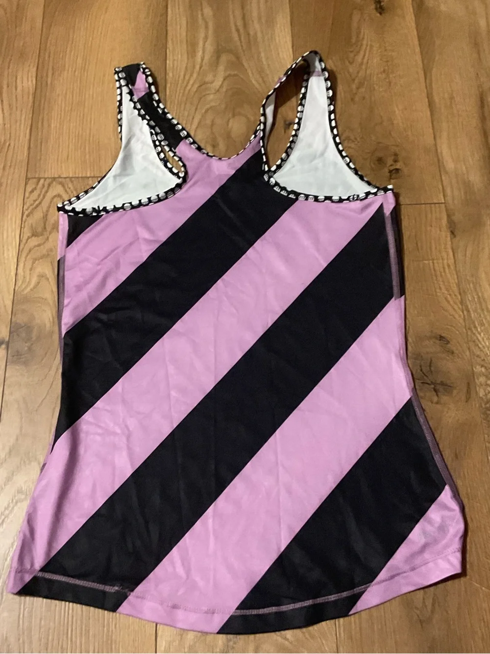 Nike Black & Purple Sports tank with Polka-Trim